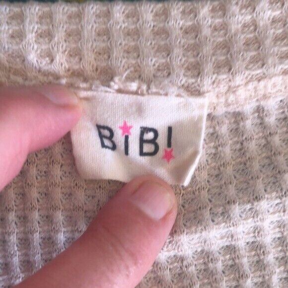 BIBI Color Block Waffle Knit Henley Sweater Size 3X long sleeves - Picture 3 of 6